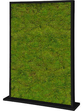 Перегородка из мха mdf ral 9005 satingloss two-sided 100% flat moss