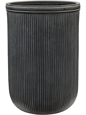 Кашпо Baq vertical rib cylinder anthracite