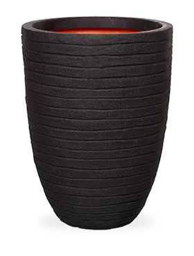 Кашпо Capi nature row nl vase elegant low black
