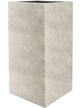 Кашпо Grigio high cube antique white-concrete