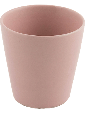 Кашпо Basic round matt pink