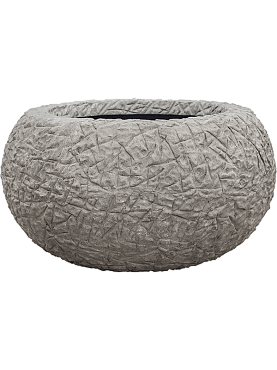 Кашпо Baq polystone coated kamelle bowl raw grey