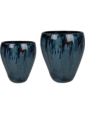 Кашпо Siya vase mystic blue (набор 2 шт)