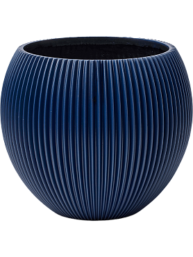 Кашпо Capi nature groove special vase ball dark blue