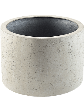 Кашпо Grigio cylinder antique white-concrete