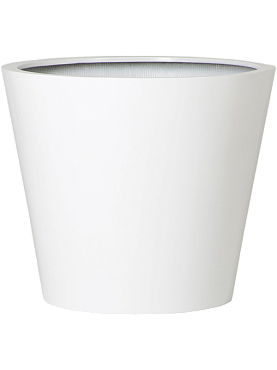 Кашпо Fiberstone bucket s glossy white