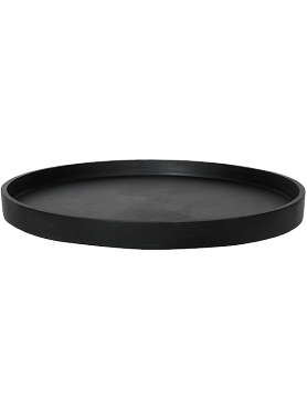 Поддон Fiberstone saucer round s black