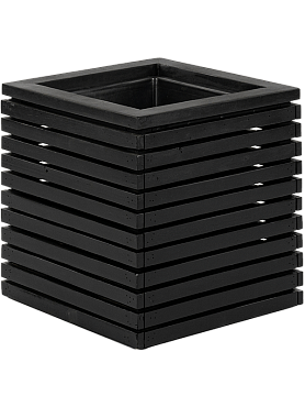 Кашпо Marrone orizzontale cube black