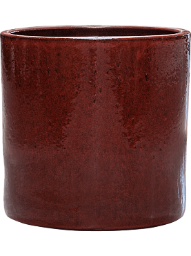 Кашпо Cylinder pot deep red