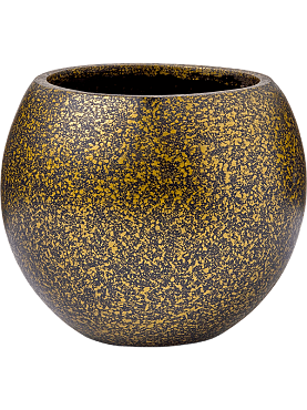 Кашпо Capi lux terrazzo vase ball black gold