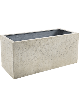Кашпо Grigio box antique white-concrete