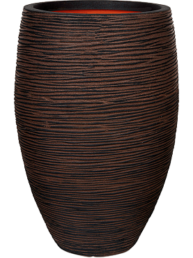 Кашпо Capi nature rib nl vase elegant deluxe dark brown