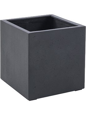 Кашпо Grigio cube anthracite-concrete