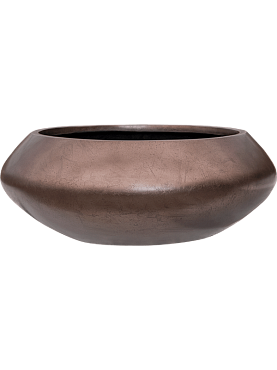 Кашпо Baq metallic silver leaf bowl ufo matt coffee