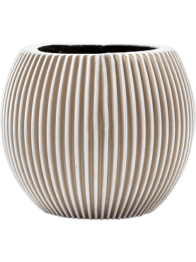 Кашпо Capi nature groove vase ball ivory
