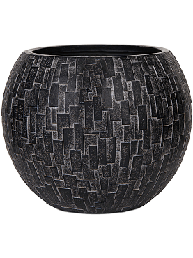 Кашпо Capi nature stone vase ball black