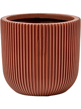 Кашпо Capi nature groove special planter ball merlot red