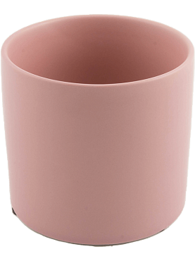 Кашпо Basic cylinder matt pink