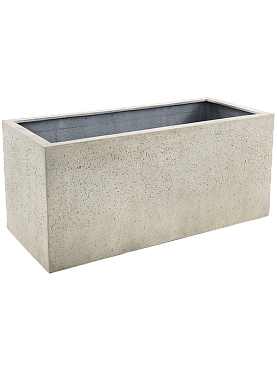 Кашпо Grigio box antique white-concrete