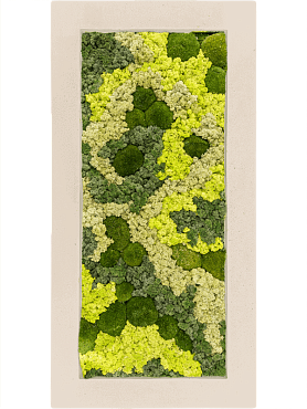 Картина из мха polystone natural 30% ball moss 70% reindeer moss (mix)