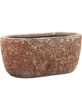 Кашпо Baq lava oval relic pink (glazed inside)