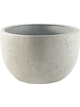 Кашпо Grigio new egg pot low antique white-concrete