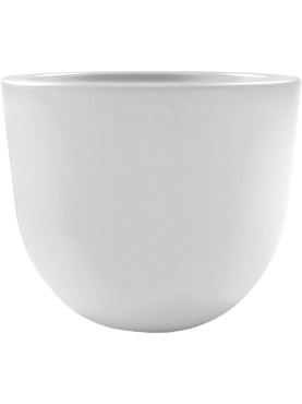 Кашпо Rotazionale eggy round pot white