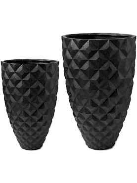 Кашпо Capi lux heraldry vase elegant black (набор 2 шт)