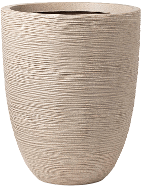 Кашпо Capi waste rib nl vase elegant low terrazzo beige
