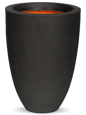 Кашпо Capi urban smooth nl vase elegant low black