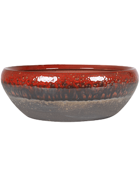 Кашпо Amora bowl black red
