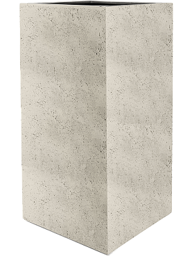 Кашпо Grigio high cube antique white-concrete
