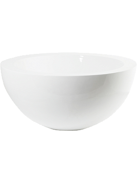 Кашпо Fiberstone vic bowl s glossy white