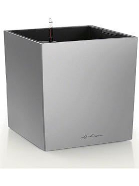 Lechuza cube premium all inclusive set silver metallic