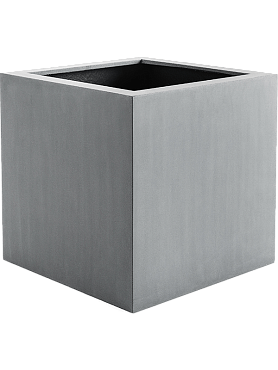 Кашпо Argento cube natural grey