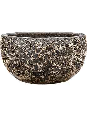 Кашпо Baq lava bowl relic black