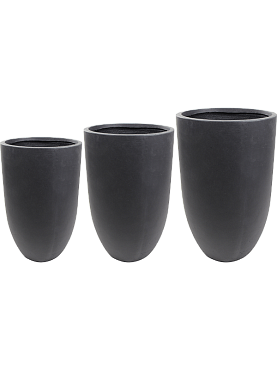 Кашпо Ace vase black (набор 3 шт)