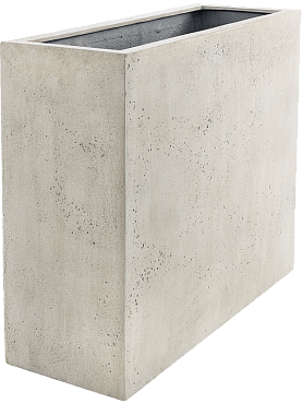 Кашпо Grigio divider antique white-concrete